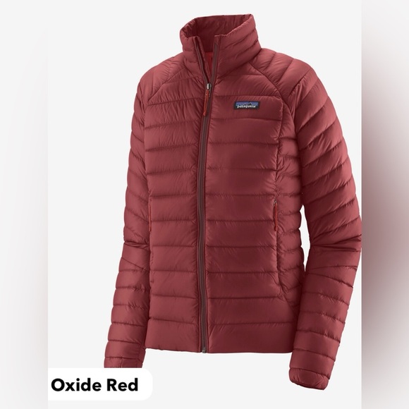 Patagonia Women’s M Medium Down Sweater Puffer Jacket Oxide Red NWT Puff - Picture 10 of 11